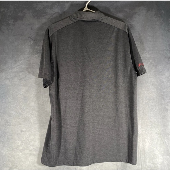 Jaguar Polo Golf Shirt Grey Embroidered Logo 3 Button Size M Lightweight - Picture 7 of 9